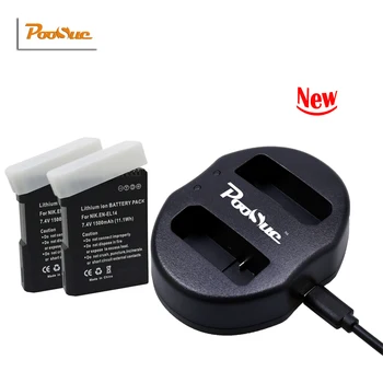 

2x EN-EL14 EN-EL14a batteries ENEL14 EL14+Dual Charger for Nikon P7800,P7700,P7100,P7000,D5500,D5300,D5200,D3200,D3300,D3100