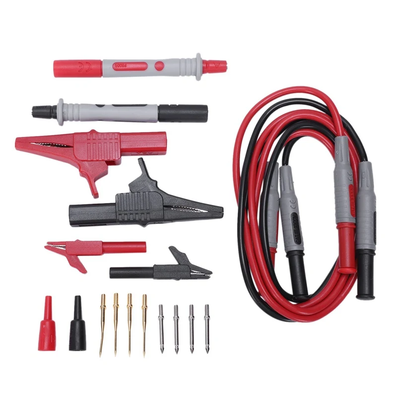 

P1600A Test Lead Kit Automotive Test Leads For Multimeter Universal Multimeter Test Probe Alligator Clip