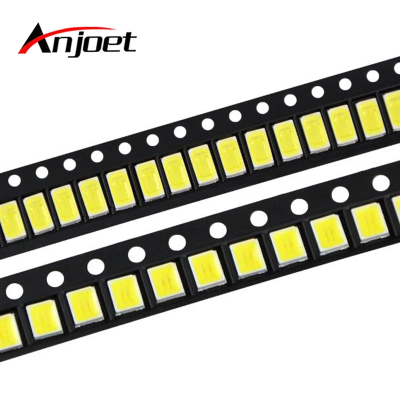 

Anjoet 100Pcs 100% Original Epistar SMD 5730 / 2835 Chip LED lamp 40-55 LM LEDs Diode light For LED Strip Spotlight, indoor bulb