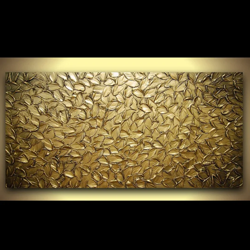 Ручная работа бронзовая Золотая Абстрактная живопись текстура большой Современный художественный металлик масло настенное искусство минималистичный смешанный медиа