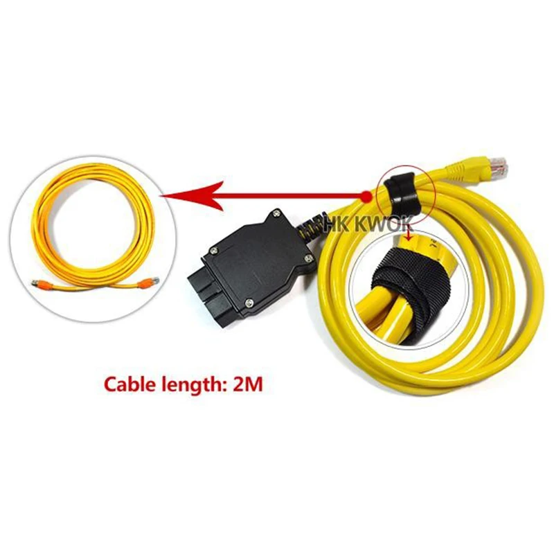 ESYS кабель для передачи данных OBD Ethernet код для bmw ICOM a2 Interfac OBD2 для bmw ESI кабель Enet E-SYS ICOM кодирующий диагностический кабель