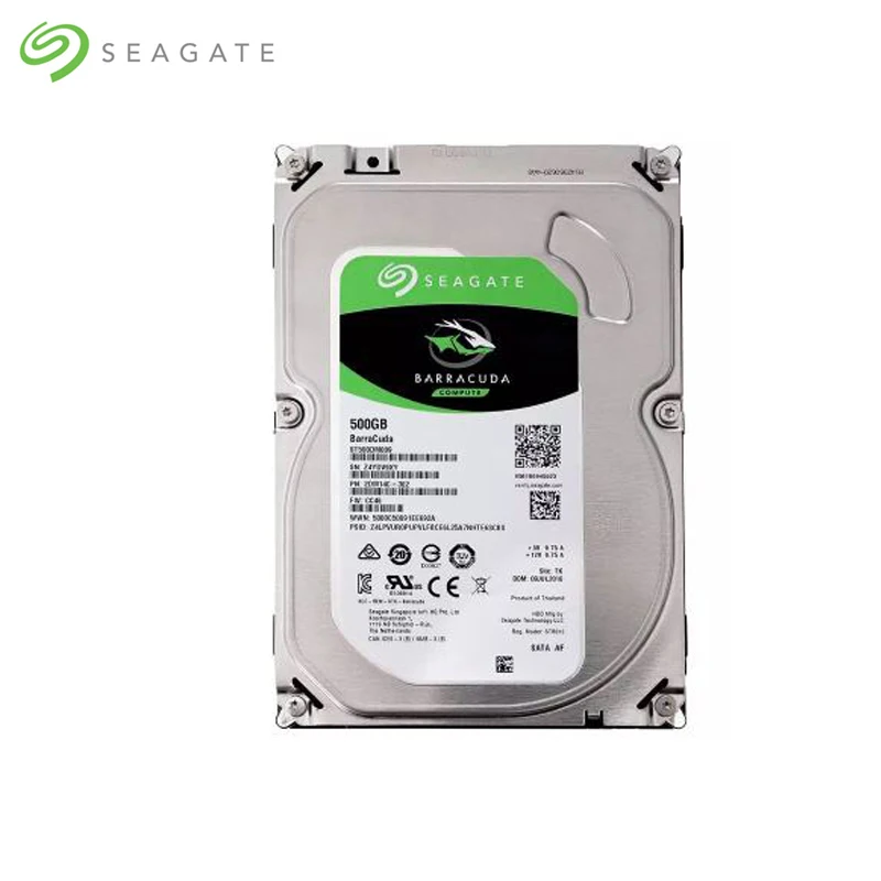  Seagate baracuda 500GB 35 pulgadas disco duro interno SATA 30 HDD 7200 RPM SATA 6 Gb/s 16MB Cache d
