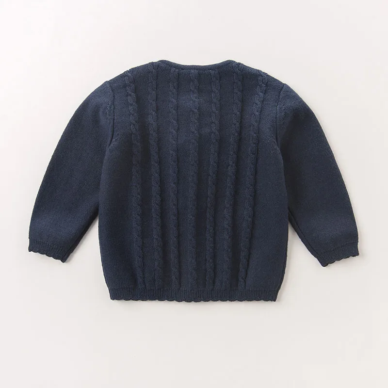 DB5558 dave bella/осенний Модный Кардиган для маленьких девочек, пальто для малышей, милый детский вязаный свитер