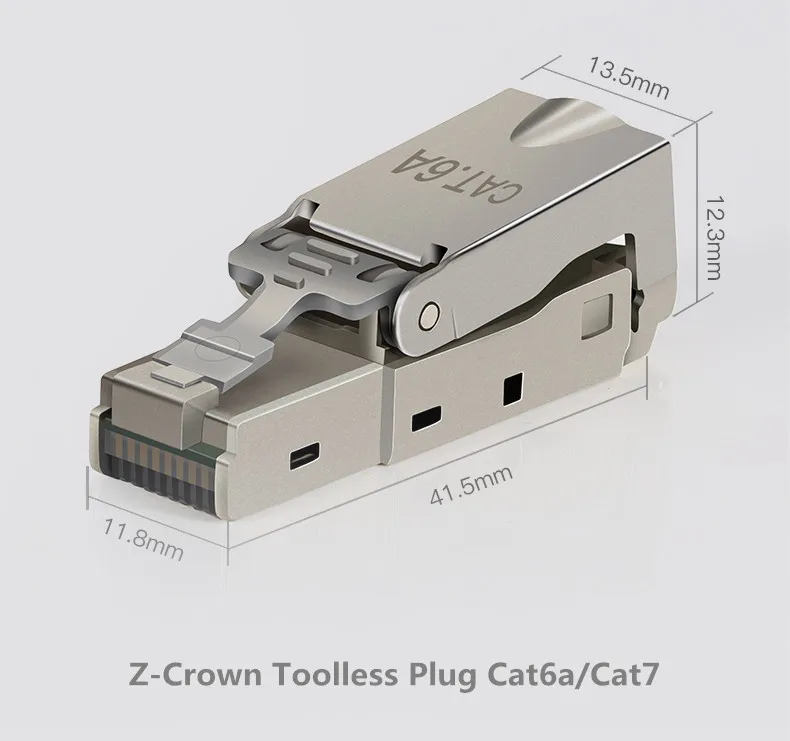 

Cat6a Toolless Plug / Cat6a UTP STP Connector without tool High quality New Type