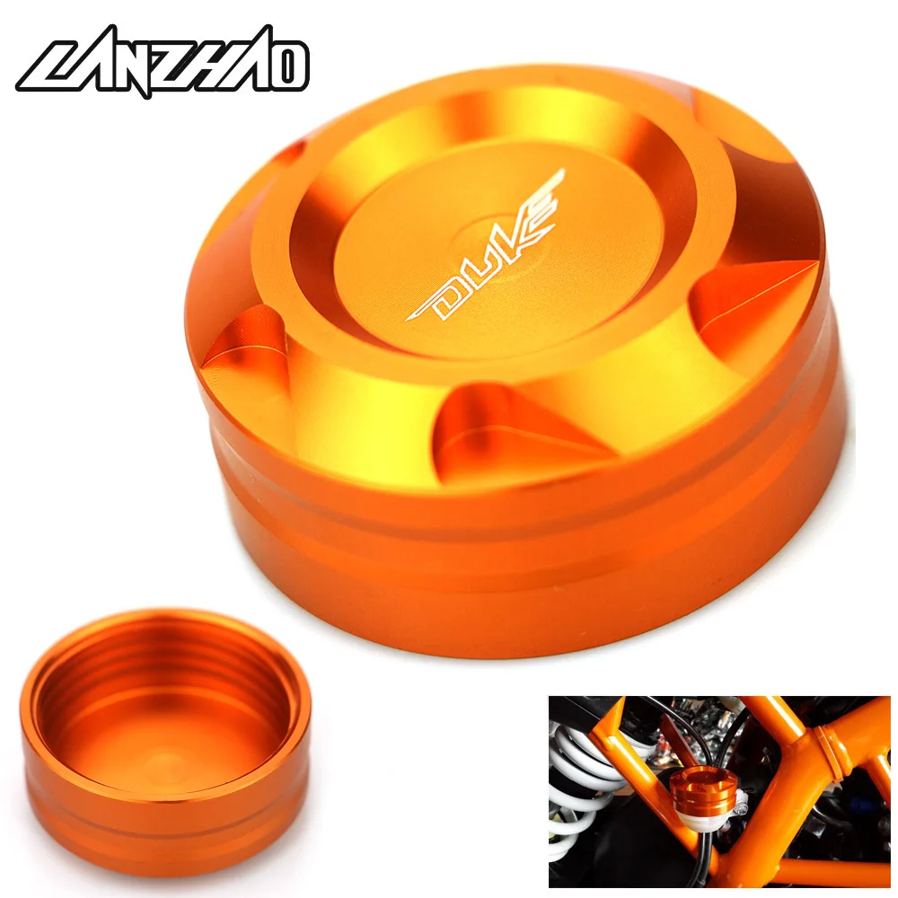

Orange Motorcycle Rear Brake Oil Cup Cap Cover CNC Aluminum Accessory for KTM Duke 390 2013 2014 2015 Duke 125 200
