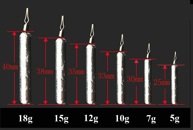 BlueSea 32 шт./компл. для рыболовного грузила из длинного стержня свинцовые грузила весов, мягкие приманки для раскол выстрел грузила баланс свинцово падение грузила