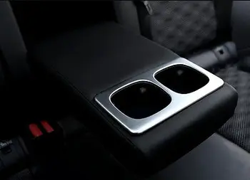 

Rear seat water cup holder frame cover trim for Nissan Qashqai 2014 2015 2016