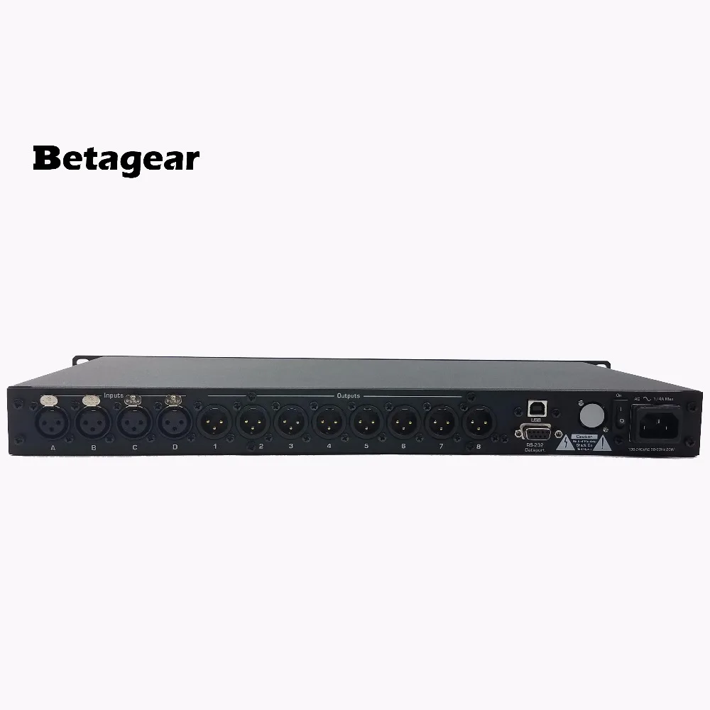 US $288.00 Betagear 48SP DSP Loudspeaker System Processor 4In X 8Out W USB Live Sound Digital Audio Processor Effectors Dj Equipment