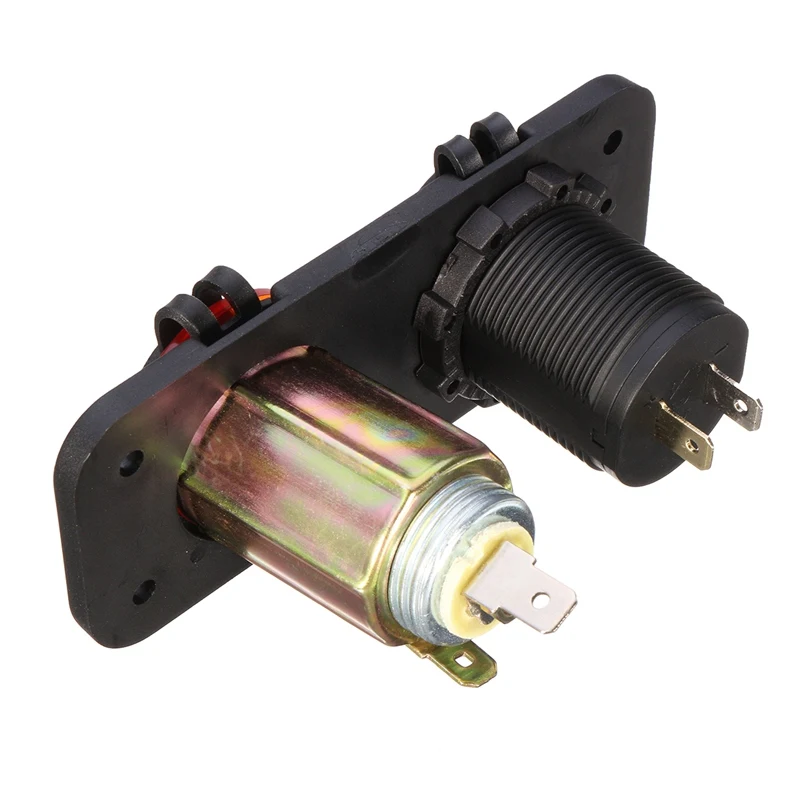 Автомобильное зарядное устройство с двумя USB портами 12 В 24 светодиодный адаптер