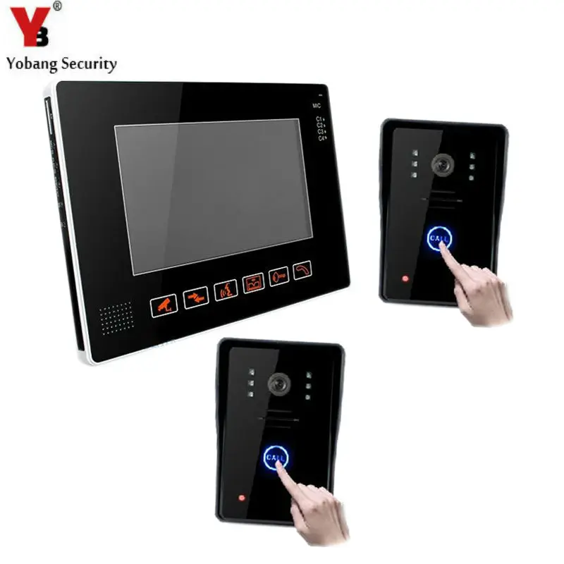 YobangSecurity 9 &quotвидео аудио домофон дверной звонок видео управление доступом 2