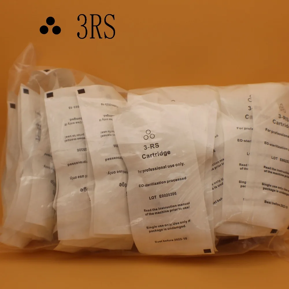 

50pcs/Box 3RS Cartridge Needles Disposable Sterilized Tattoo Permanent Makeup Needles Tips for Eyebrow lip Body Tattoo