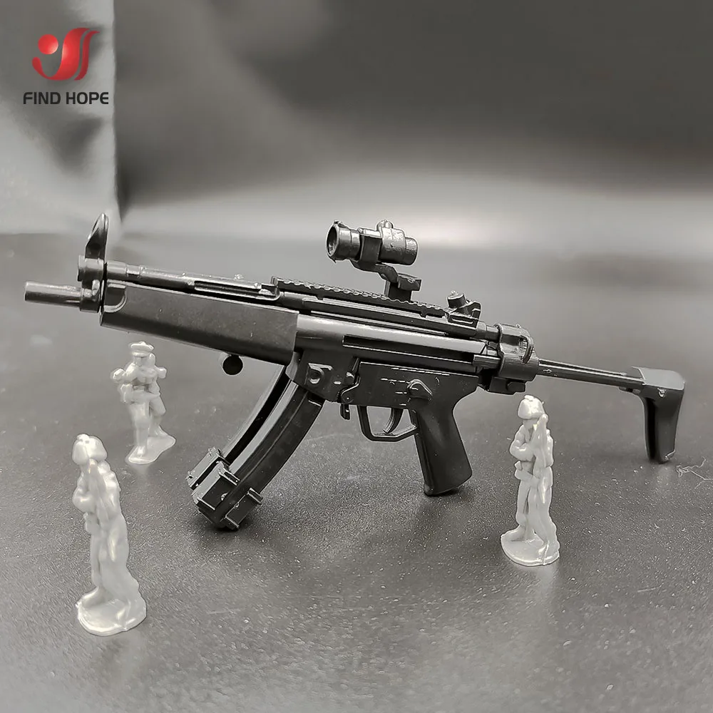 1/6 масштаб 4D HK MP5 Submachine Игрушечная модель пистолета Пазлы Строительные кирпичи