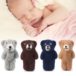 Newborn Props аксессуары чувствовал вязать Teddy Bear Infant фотографии игрушки ручной работы