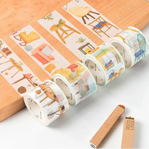 Home Decor Furniture Washi Tape DIY Decor Planners Scrapbooking Sticker Making Paper Decoration Tape Adhesive School Supplies