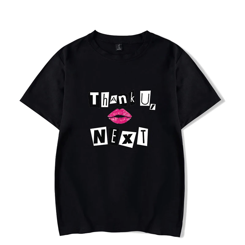 Новые футболки Thank U Next летние модные крутые мужские и женские в стиле хип хоп
