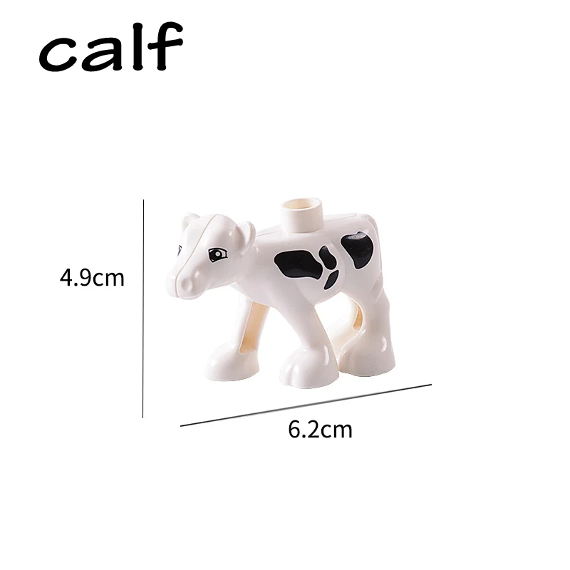 Big Size Whales Animals Zoo Sheep Monkey Dog Beer Rabbit Bird Building Blocks Toys for Children Compatible Big Size Toys Figures 14