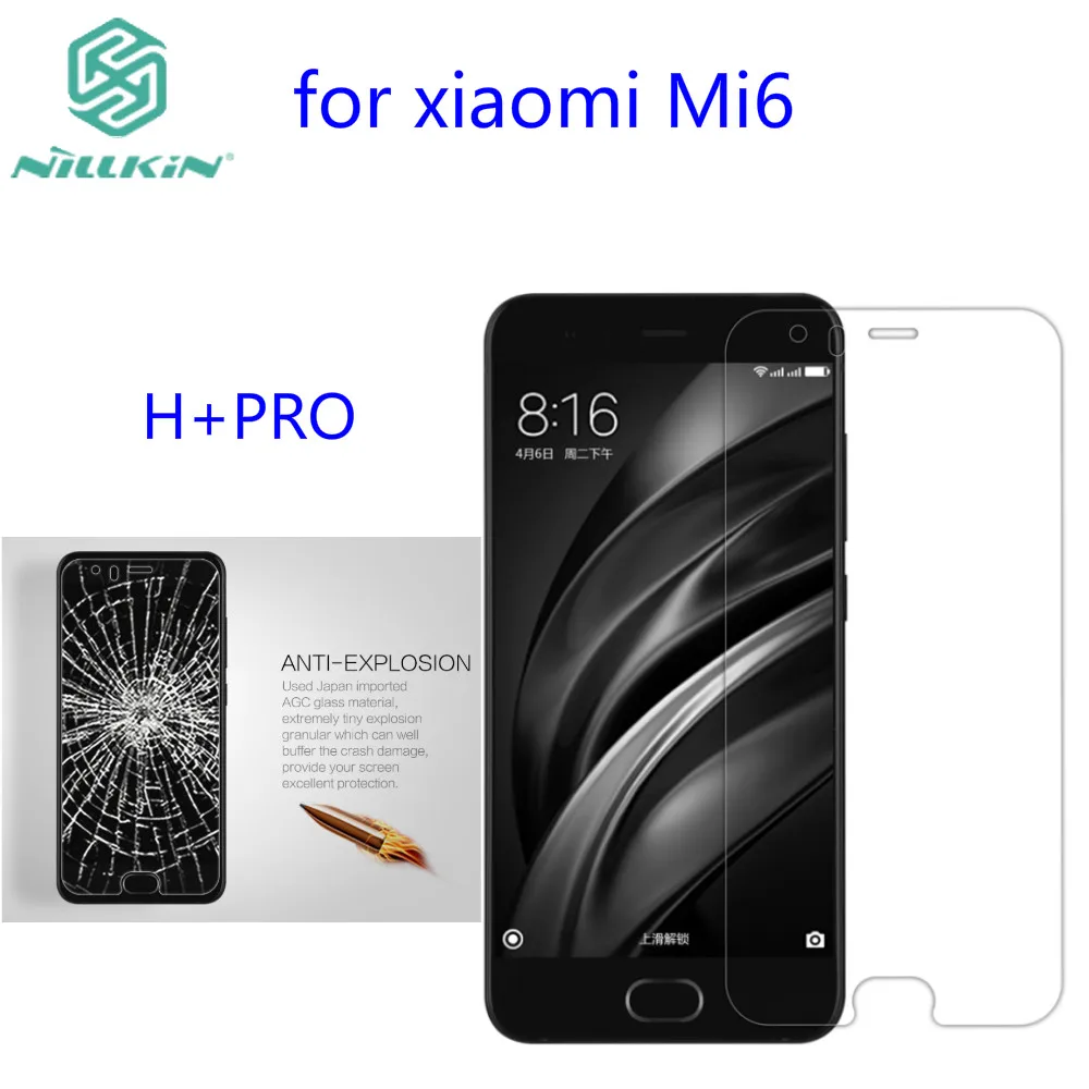 Beli Untuk xiaomi mi6 Kaca Tempered Nillkin Menakjubkan H H + PRO Anti ledakan Tempered Kaca Screen Protector Untuk Xiaomi 6 (5.15 inch)