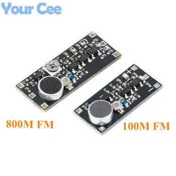 

FM Transmitter Wireless Microphone Surveillance Frequency Board Module For Arduino Adjustable Capacitor DC 100M 800M 85-115MHz