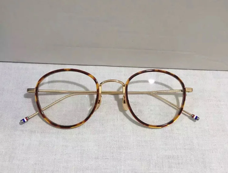Очки высокого качества оправа TB905 мужские и женские винтажные рецепт оправы для глаз круглые очки для чтения с коробкой
