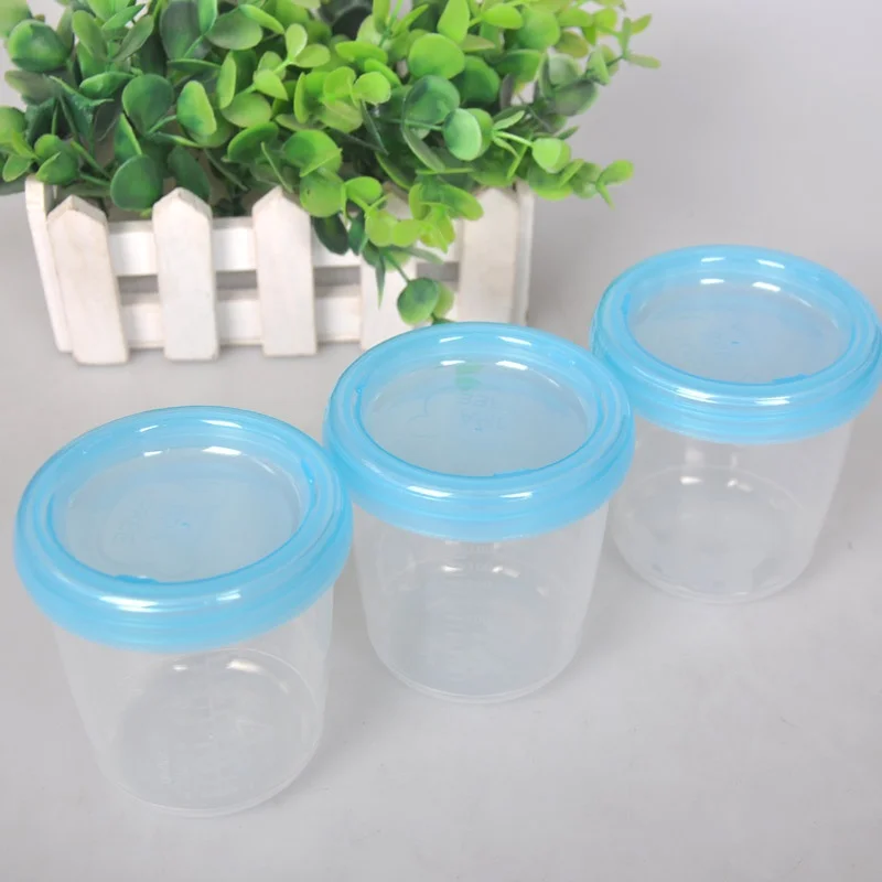 

Newborn Baby Food Storage Infant Nursing Milk Feeding Bottle Standard Mouth Silicone Fruit Juice Water Preservation Cups Box