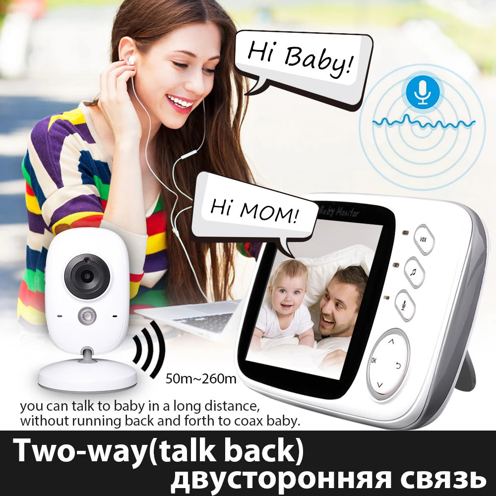 babykam baby monitor vb603 video nanny 3.2 inch IR Night Vision 2 way Talk Temperature Monitor Lullabies baby camera radio nanny babykam baby monitor vb603 video nanny 3.2 inch IR Night Vision 2 way Talk Temperature Monitor Lullabies baby camera radio nanny