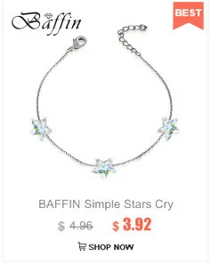 BAFFIN, простая звезда, бусы, ожерелья, подвески, кристаллы от Swarovski, серебряная цепочка, ожерелья для женщин, Офисная бижутерия