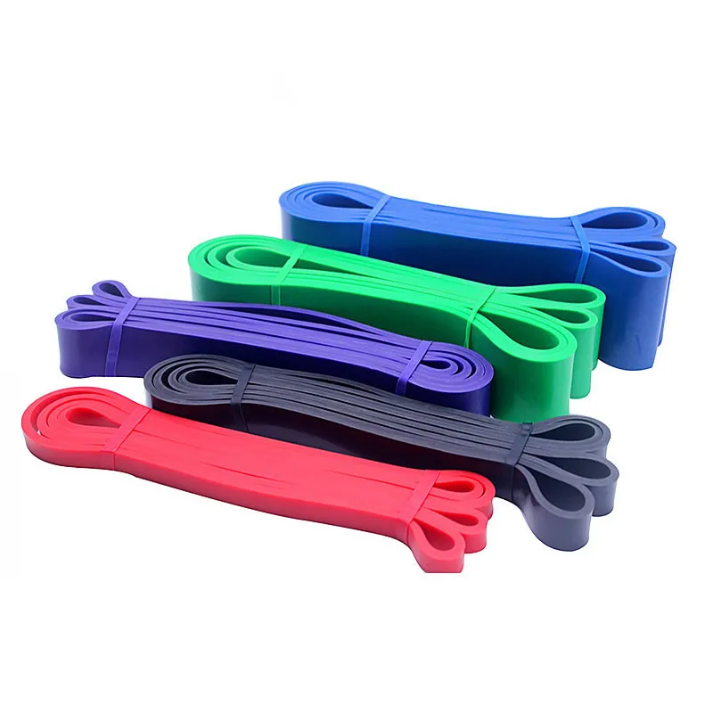  Natural Latex Pull Rope Power Lifting Assistant Loops Fitness Resistance Bands Stretching Rubber Ba