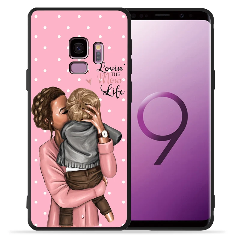 Модный чехол Super Mama Dad Girl Mom Boy Baby для samsung Galaxy S9 S8 S10 Plus S7 S6 Edge S10 Lite Note9 8 семейный чехол Etui - Color: 06