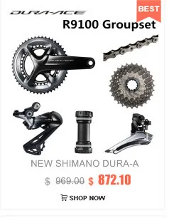 SHIMANO R9100 указано DURA-ACE R9100 9000 переключатели дорожный В переменного тока, 50-; большие размеры 34-52-36 53-39T 165 170 172,5 175 мм 11-25 11-28 11-30T