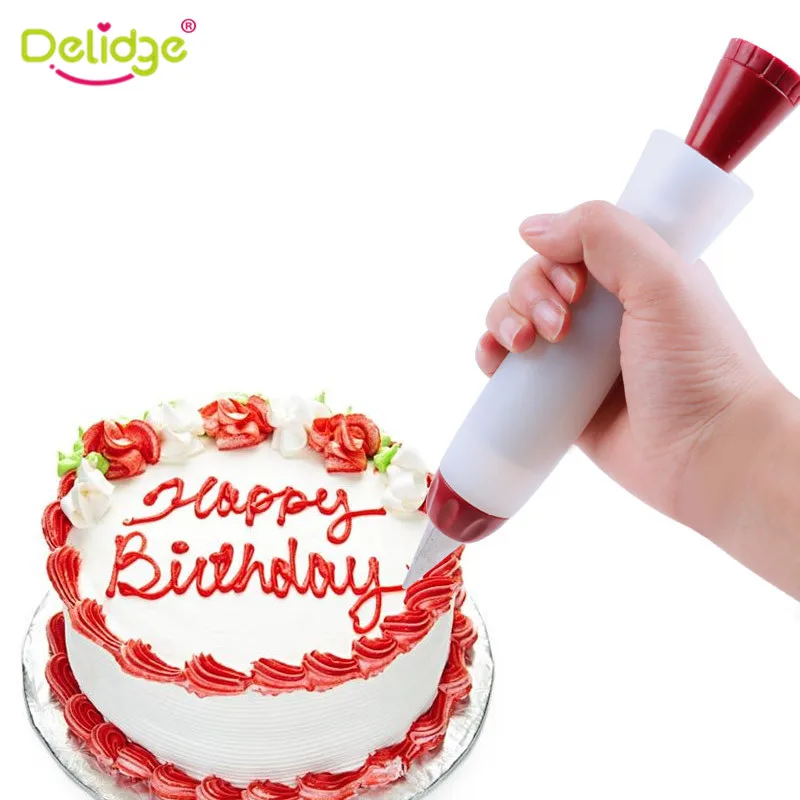 Deldige 1pc Silicone Fondant Cake Decorating Pen Nozzle