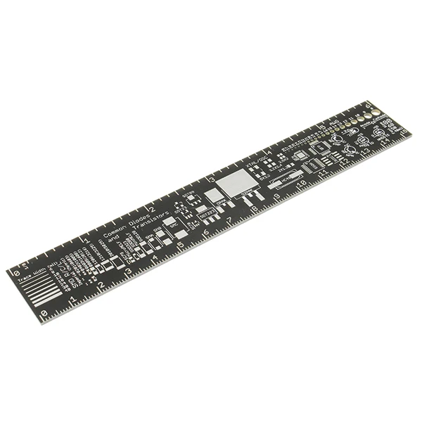 

New 15cm Duinopeak PCB Ruler Measuring Tool Resistor Capacitor Chip IC SMD Diode Transistor Package For Engineers/Geeks/Makers