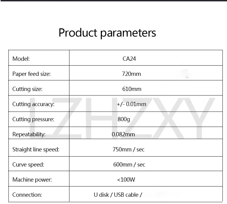 Настольный плоттер режущий плоттер CA24 плоттер для стикеров резак с функцией резки Максимальная ширина резки 610 мм 220 В/110 В 1 шт