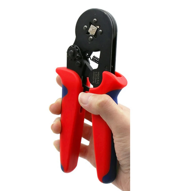 

Crimping Pliers HSC8 6-4 Automatic Wire Stripper 0.25~10mm2 for Cable Wire End Sleeves Ferrules Tools Self-Adjustable AWG 23-7