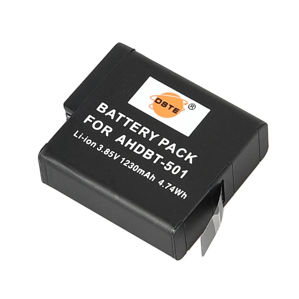 DSTE AHDBT 501 Li ion Battery Pack for Gopro Hero 5 Camera Gopro Hero 6