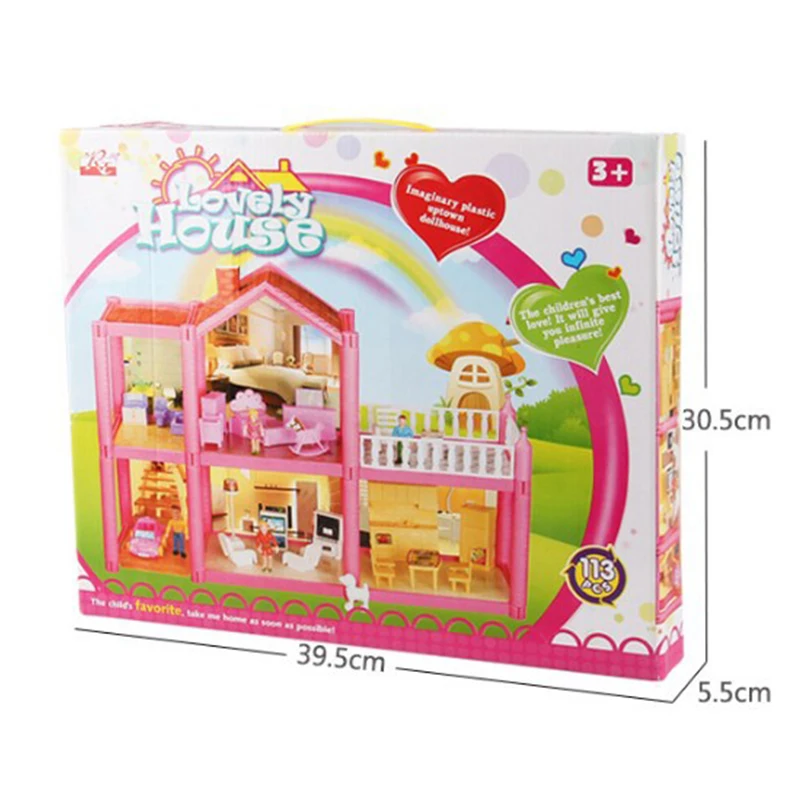 DIY кукольный домик аксессуары дом для кукол игрушка с миниатюрной мебели гараж Кукольный дом игрушки для девочек детские подарки