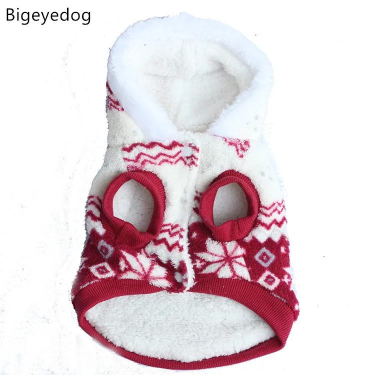 Bigeyedog собачья Пальто Куртка с капюшоном теплая зимняя одежда для собак наряд mascotas roupa para карманные Домашние животные Костюмы собака толстовка одежды