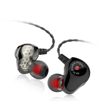 

FDBRO M40 HIFI Dual Driver Earphones DJ Music Monitor Head phones Sport Headset Stereo Super Bass Earbuds Handsfree With Mic