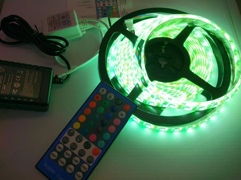 Яркость 5 м 4 вида цветов в 1 LED DC12V 10 мм PCB SMD 5050 RGBW/RGBWW светодиодные полосы света
