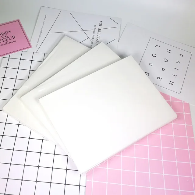 US $9 97 40% OFF|A4 Transparent Thermal Heat Transfer Paper Laser Dye Sublimation Paper T Shirt DIY Inkjet Printer Decal Paper Clear Art Supplies-in