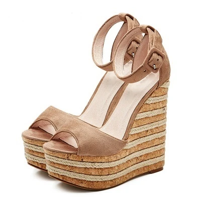 black covered toe wedges