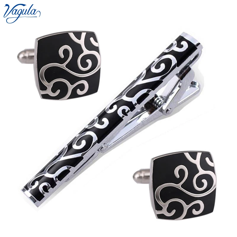 

Новинка, набор запонок и зажимов для галстука, мужские ювелирные изделия, Красивые Украшения, эмалированные Зажимы для галстука и бара, 39