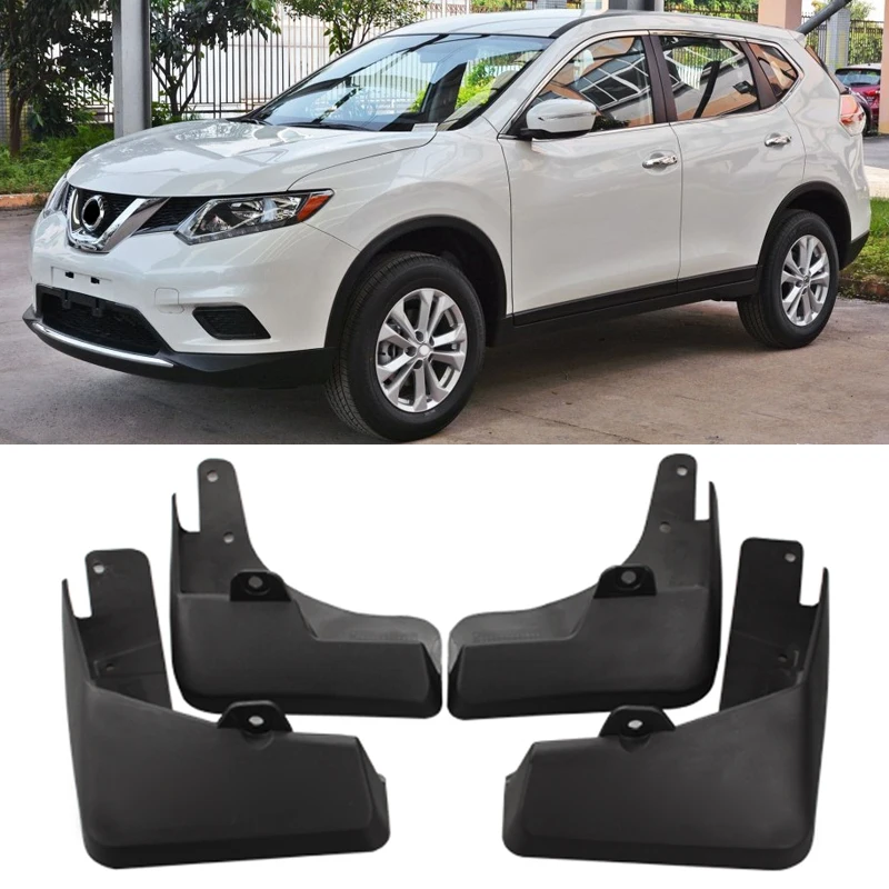 

Free Shipping High Quality ABS Plastics Automobile Fender Mudguards Mud Flaps For 2014-2017 Nissan X-Trail Rouge T32