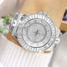 Женские часы Роскошные бриллиантовые Montre известные элегантные часы с наручным браслетом женские наручные часы Relogios Femininos saat Silver Wach