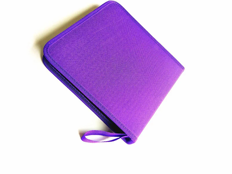 Школьный Чехол-Карандаш для девочек и мальчиков, большой 36 отверстий, рулон, чехол-карандаш, пенал, Брезентовая складывающаяся ручка, сумка для канцелярских принадлежностей, пенал - Цвет: Фиолетовый