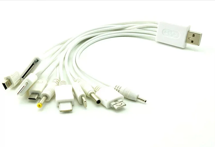 10 в 1 универсальные usb кабели для мобильных телефонов многозарядный кабель iphone ipad