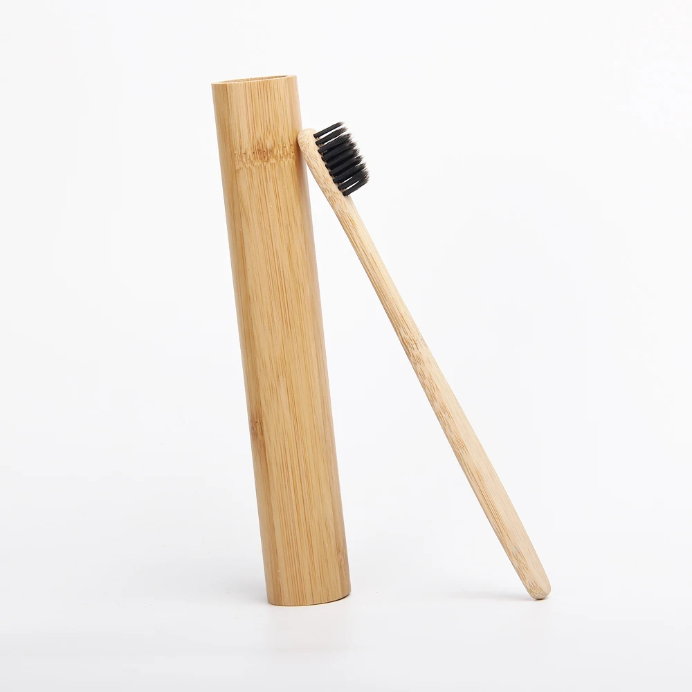 Bamboo Toothbrush Case Holder Soft Eco Friendly Wood Toothbrush