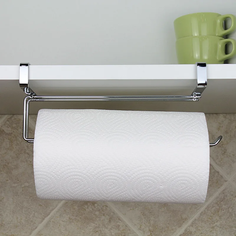 Tissue Holder Hanging Bathroom Toilet Roll Paper Holder Rack Kitchen Cabinet Door Hook Holder Organizer Rack