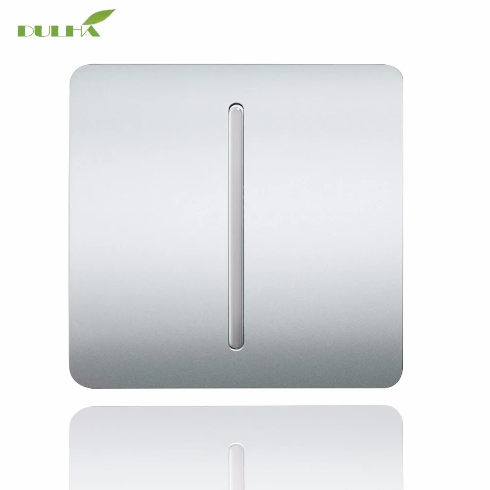 

1 Gang 1 Way Light Wall Switch 10A 110~250V 220V Electrical Push Button White PC Frame Panel Lamp Switches Factory Direct Sale