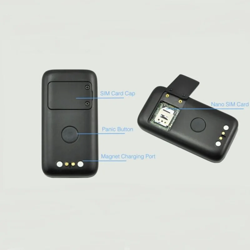 Портативный Персональный GPS GSM GPRS трекер T580 мини + LBS локатор с панической кнопкой