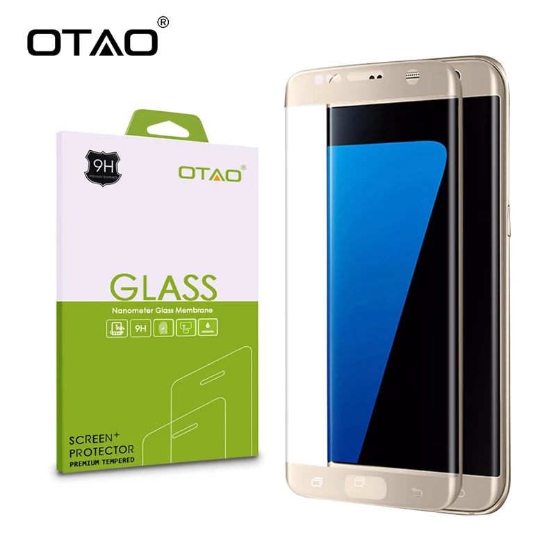 OTAO 3D Gebogene Oberfläche Voller Display-schutzfolien Gehärtetem Glas Film für Samsung Galaxy S6